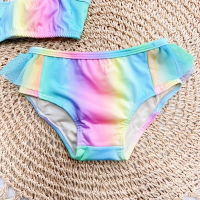 Linha Praia - Biquini com Proteção UV50+ Arco-íris - Colorido  